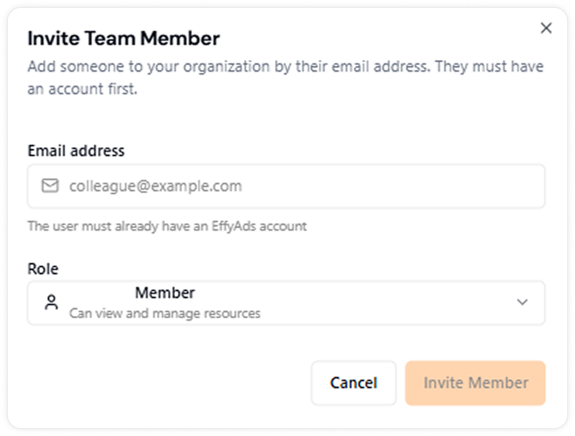 Team access management